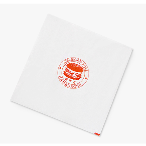 인쇄T-햄버거싸개지(기성)27cm(토스트싸개지/케밥싸개지/샌드위치싸개지)