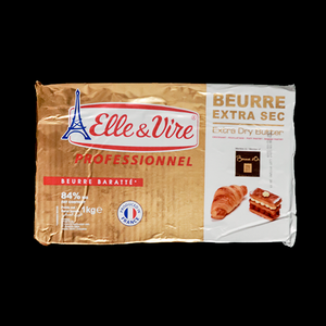 엘레비르 엑스트라드라이버터(파이버터/충전버터/페스츄리버터/크루아상버터) 1kg (아이스박스필수/배송지연가능상품)Extra Dry Butter