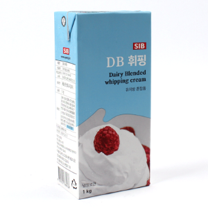 홈베이킹 선인DB휘핑 컴파운드생크림(동물성식물성혼합휘핑크림/요리용생크림) 1kg (아이스박스필수)-배송지연가능상품