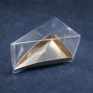 투명조각케익박스(삼각)+금지삼각하판 set