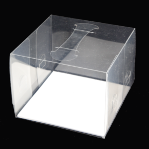투명쉬폰케익박스 하판색상선택가능(흰색/검정/금색)(최소구매수량1개)