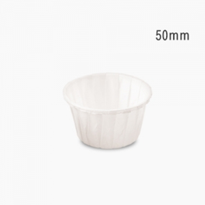 팬없이오븐사용가능케이킹컵 머핀컵 페트컵(백색)50mm_100입