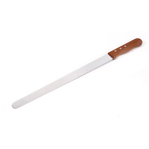 쿠킹플러스 빵칼(민날) 케익칼 민칼(일본산14인치/355mm)-나무손잡이
